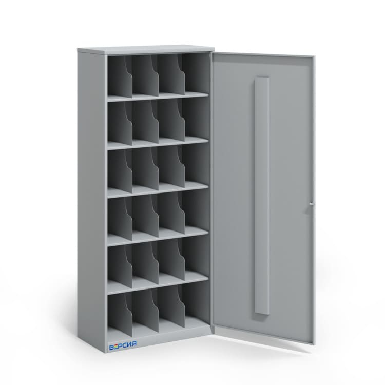 Металлический шкаф для 24 противогазов ХПГ-24-800, с одной дверью Металлический шкаф для 24 противогазов ХПГ-24-800, с одной дверью