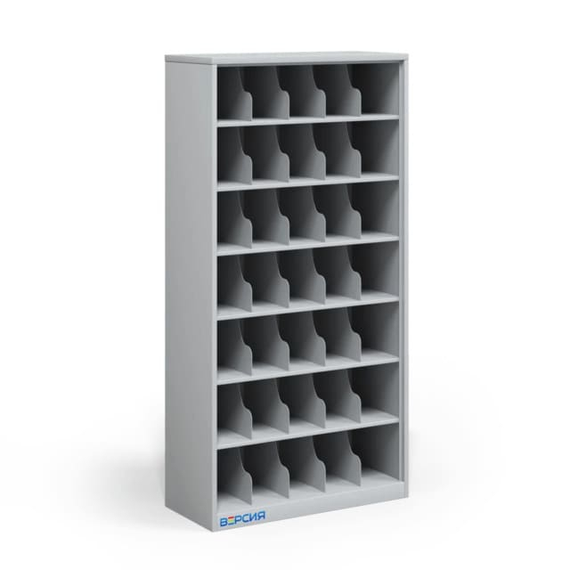 Металлический шкаф для противогазов ХПГ-35, без дверей Металлический шкаф для противогазов ХПГ-35, без дверей