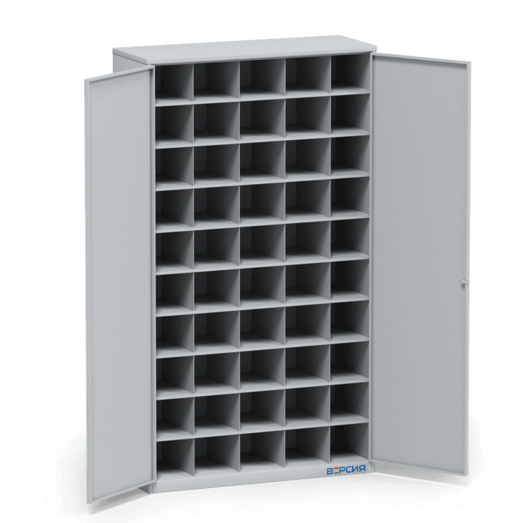 Шкаф для обуви на 50 ячеек с дверьми ОБ-50Д Шкаф для обуви на 50 ячеек с дверьми ОБ-50Д