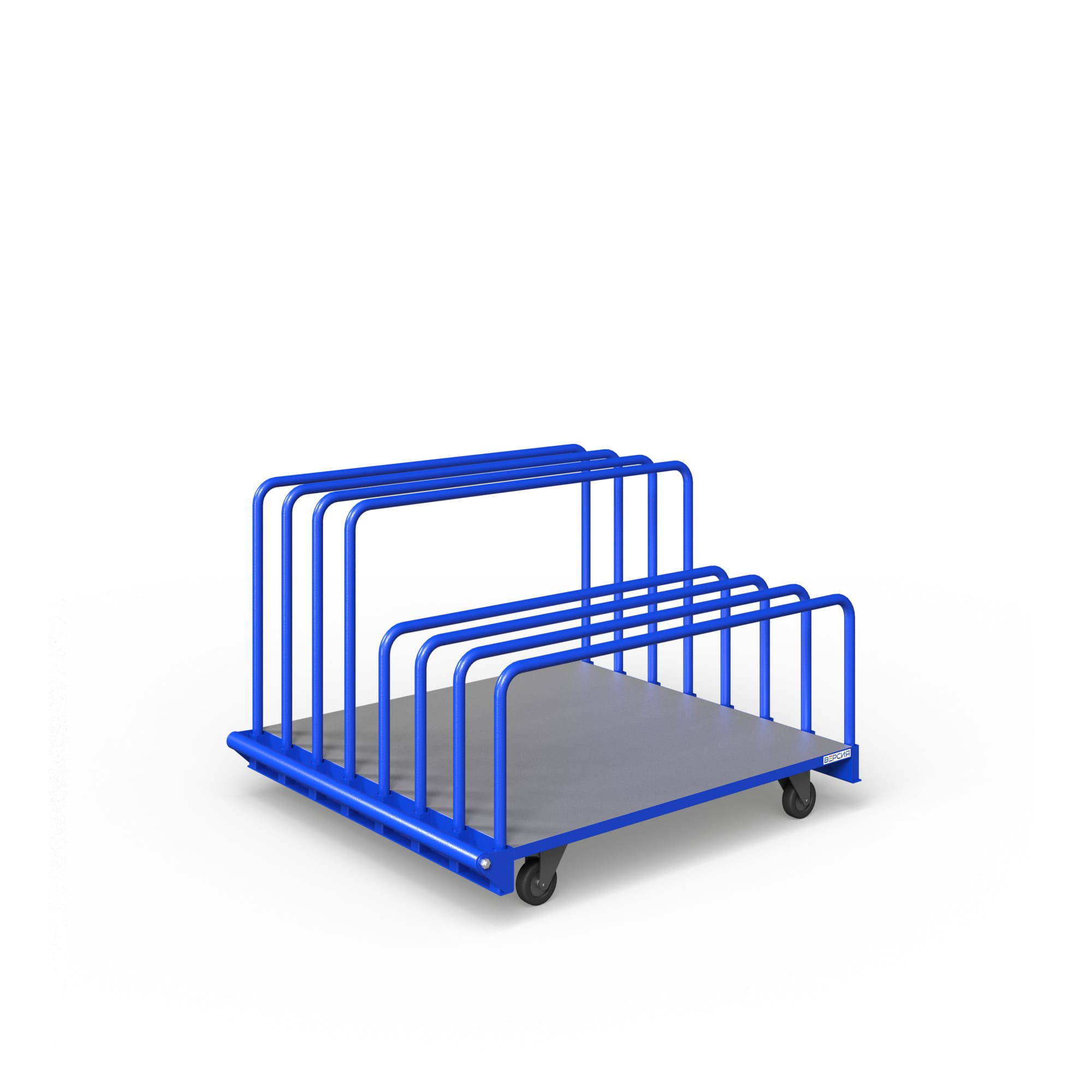 Стеллаж на колесах для перевозки листового материала СМК-1200х1300 Стеллаж на колесах для перевозки листового материала СМК-1200х1300