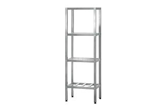 Стеллаж полочный СПЛп - 600x500x1800 Profi Inox (полка перфорация 5 шт.)