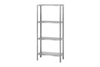 Стеллаж полочный СПЛн - 1500x600x2000 Norma Inox (полка сплошная 4 шт.)