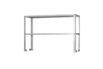Полка-надстройка настольная ПННб - 800x400x800 Base, цинк, 2 уровня