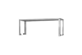 Полка-надстройка настольная ПННн - 1500x400x400 Norma Inox, нерж., 1 уровень
