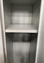 Шкаф металлический для одежды двухдверный 1850х600х500мм (2L-B1A)