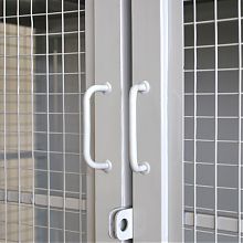 Стеллаж-шкаф СТ-300 с сетчатыми дверьми 2000х980х400, 3 полки