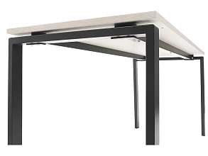 Стол NT 160X70 темный орех/серый