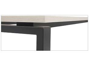 Стол NT 120X70 белое дерево/антрацит