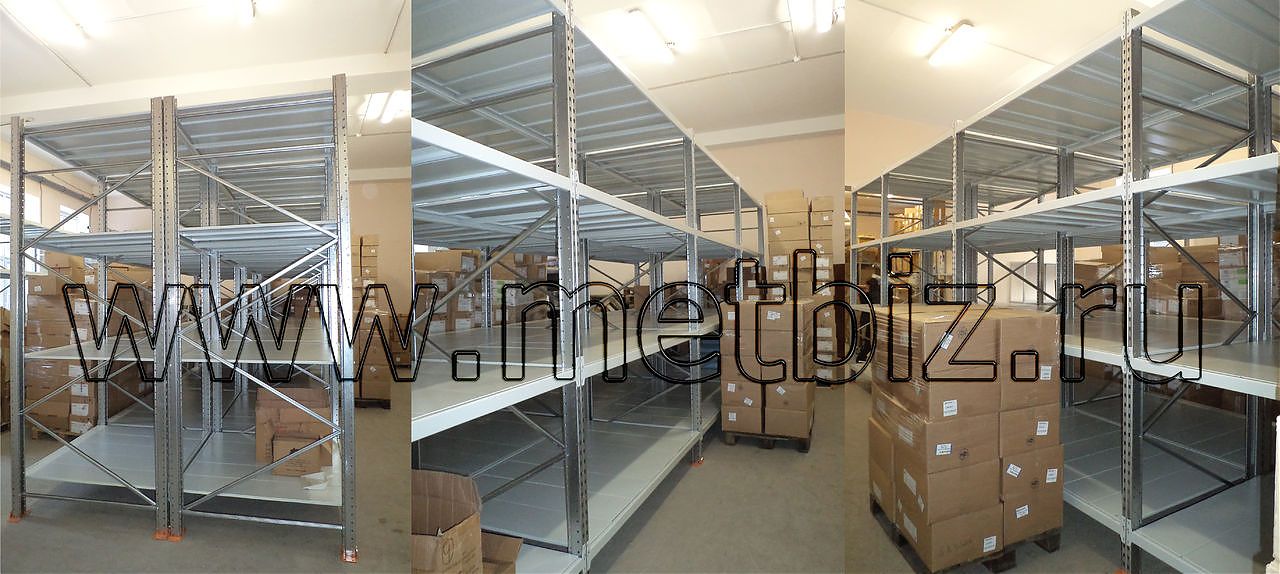 Среднегрузовые стеллажи на базе паллетных рам Среднегрузовые стеллажи на базе паллетных рам