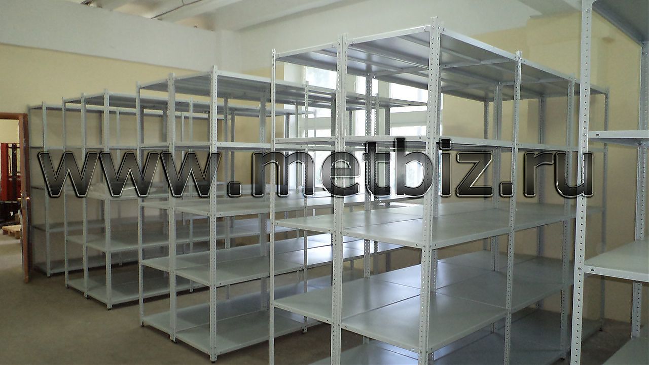 Металлические полочные стеллажи Металлические полочные стеллажи
