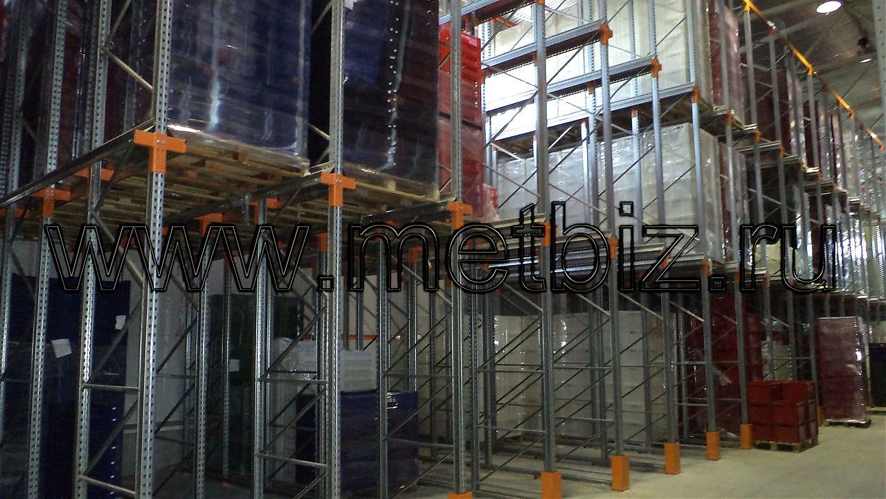 Глубинные стеллажи - 525 п.м. Глубинные стеллажи - 525 п.м.