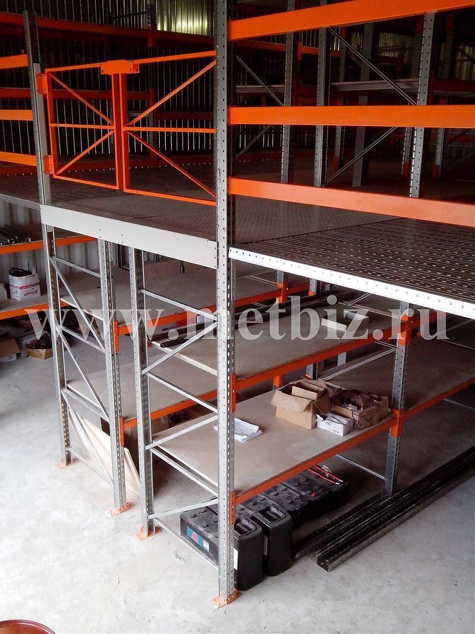Мезонин складской для хранения автозапчастей для грузового транспорта_2 Мезонин складской для хранения автозапчастей для грузового транспорта_2