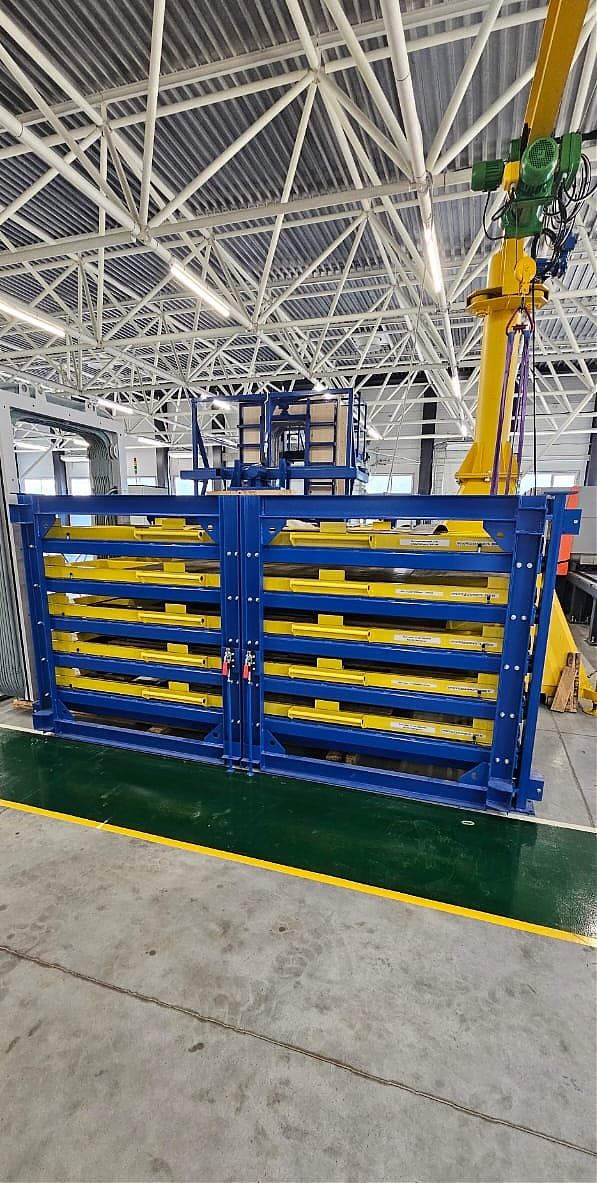 Стеллаж для хранения листового металла Стеллаж для хранения листового металла