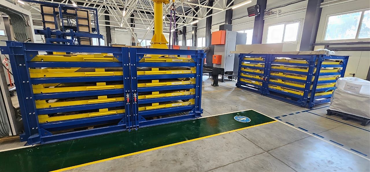 Стеллаж для хранения листового металла Стеллаж для хранения листового металла