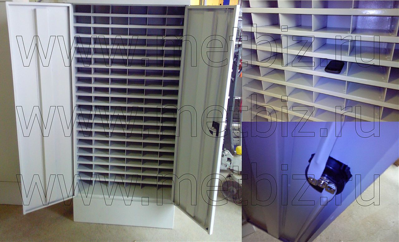 Шкаф для мобильных телефонов с ригельной системой запирания Шкаф для мобильных телефонов с ригельной системой запирания