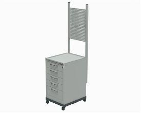 Ремонтная подкатная стойка 600x630х1730 мм (RAL7012)