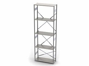 Стеллаж S90 3030х900х300, 5 полок, осн. секция