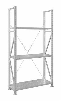 Стеллаж MS U 200x100x30/3 (Нагрузка на полку 300, перфорированная)