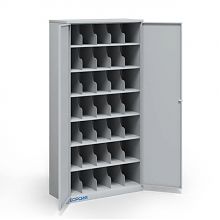 Металлический шкаф для 35 противогазов ХПГ-35, с дверьми Металлический шкаф для 35 противогазов ХПГ-35, с дверьми