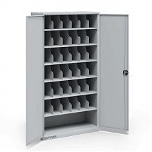 Металлический шкаф для 36 противогазов ХПГ-36, с дверьми+ниша Металлический шкаф для 36 противогазов ХПГ-36, с дверьми+ниша